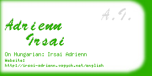 adrienn irsai business card